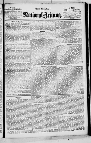 National-Zeitung vom 19.09.1891