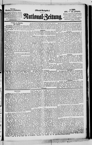 National-Zeitung vom 21.09.1891