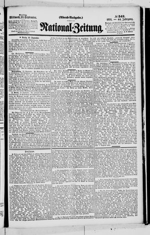 National-Zeitung vom 23.09.1891