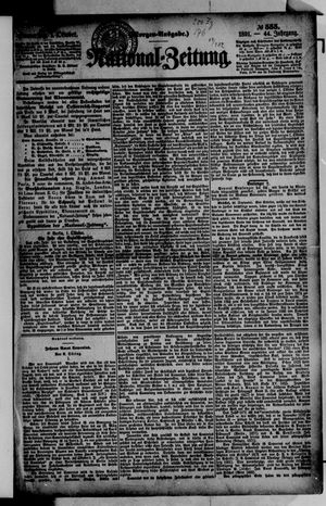 National-Zeitung vom 01.10.1891