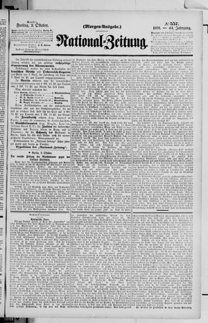 National-Zeitung vom 02.10.1891