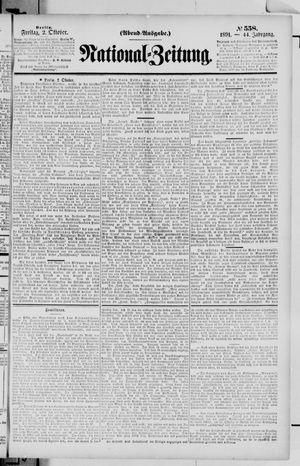 National-Zeitung vom 02.10.1891