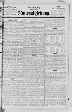National-Zeitung vom 08.10.1891