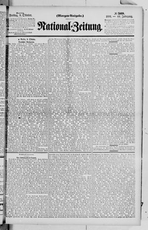 National-Zeitung vom 09.10.1891