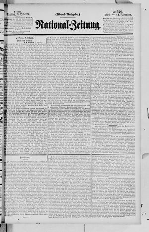 National-Zeitung vom 09.10.1891