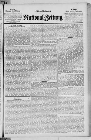 National-Zeitung vom 19.10.1891