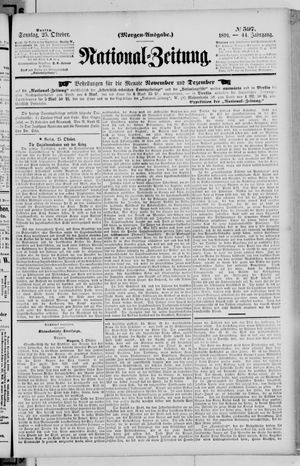 National-Zeitung on Oct 25, 1891