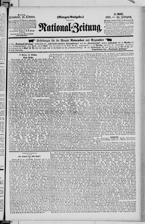 National-Zeitung vom 31.10.1891