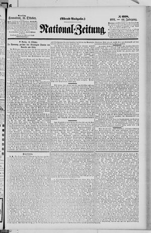 National-Zeitung vom 31.10.1891