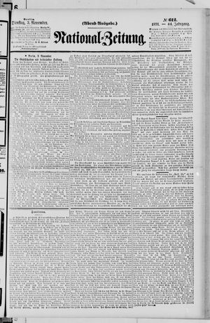 National-Zeitung vom 03.11.1891