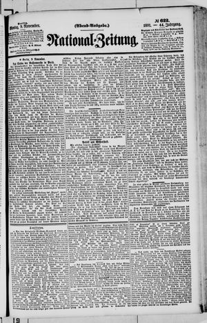 National-Zeitung vom 09.11.1891