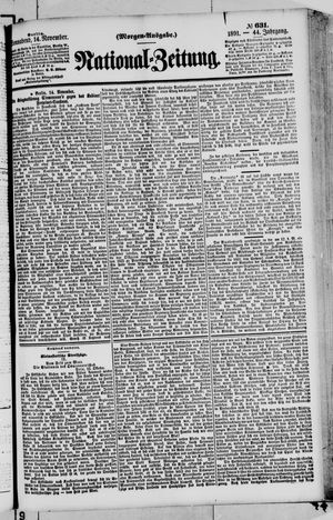 National-Zeitung vom 14.11.1891