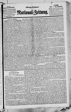 National-Zeitung vom 20.11.1891