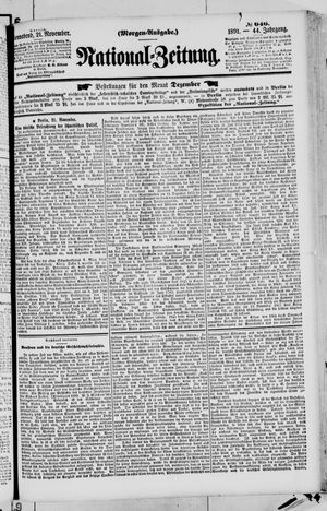 National-Zeitung vom 21.11.1891