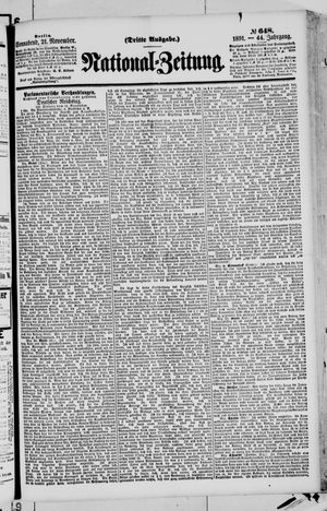 National-Zeitung vom 21.11.1891