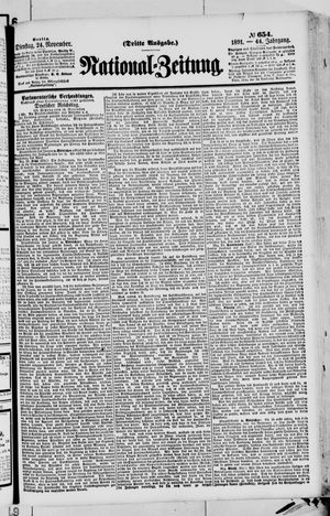 National-Zeitung vom 24.11.1891