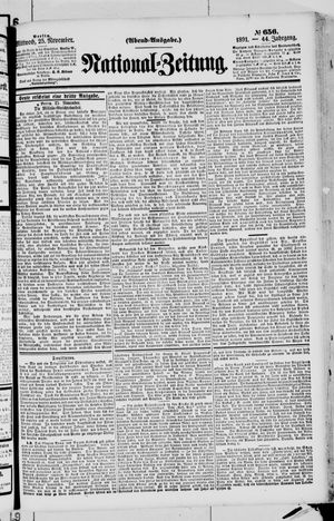 National-Zeitung vom 25.11.1891