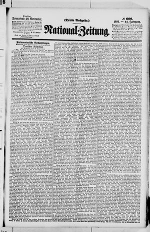 Nationalzeitung vom 28.11.1891