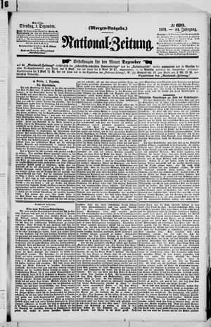 National-Zeitung vom 01.12.1891