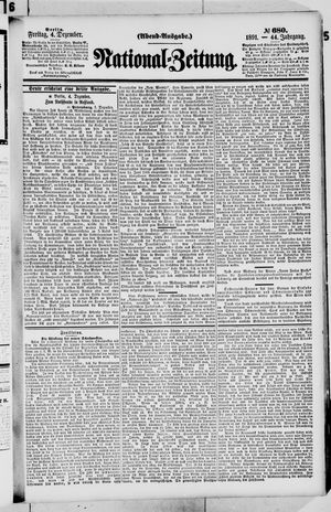 National-Zeitung vom 04.12.1891