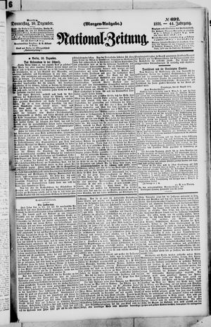 National-Zeitung vom 10.12.1891