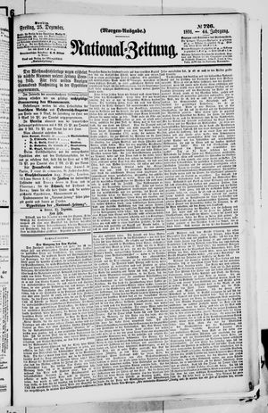 Nationalzeitung vom 25.12.1891