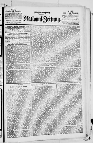 Nationalzeitung vom 27.12.1891