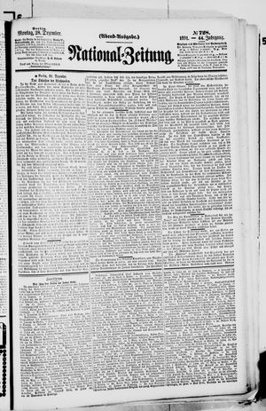 National-Zeitung vom 28.12.1891