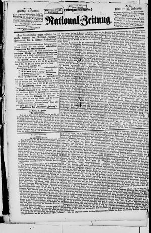 National-Zeitung on Jan 1, 1892