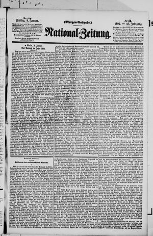 Nationalzeitung vom 08.01.1892