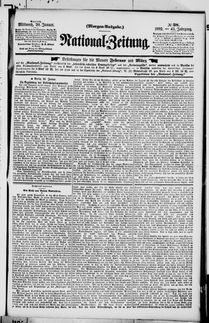 Nationalzeitung on Jan 20, 1892