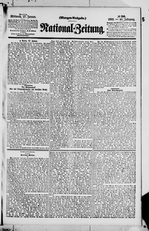 Nationalzeitung on Jan 27, 1892