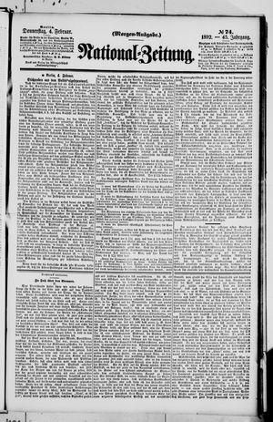 National-Zeitung vom 04.02.1892