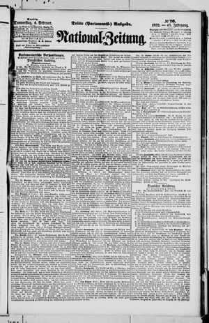 National-Zeitung vom 04.02.1892