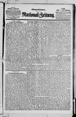 Nationalzeitung vom 05.02.1892