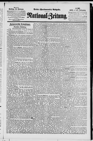 Nationalzeitung vom 12.02.1892