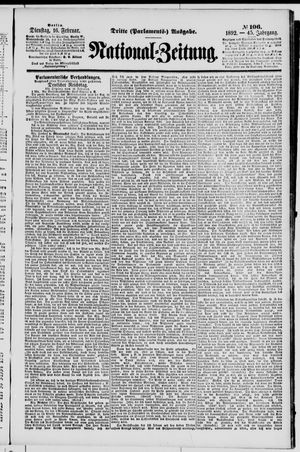 Nationalzeitung on Feb 16, 1892