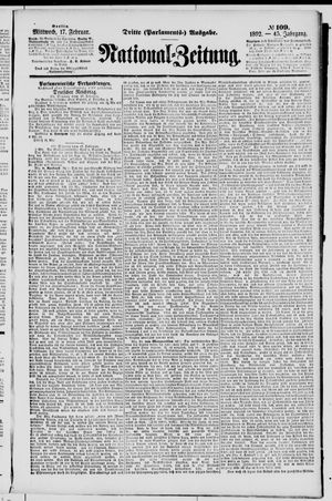 Nationalzeitung on Feb 17, 1892