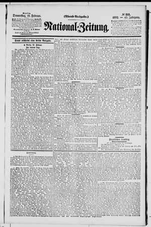 National-Zeitung vom 18.02.1892