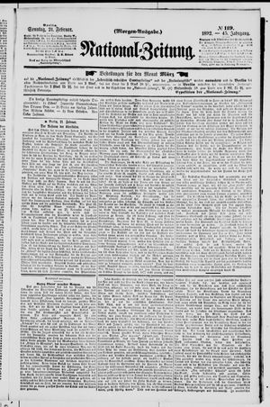 Nationalzeitung vom 21.02.1892