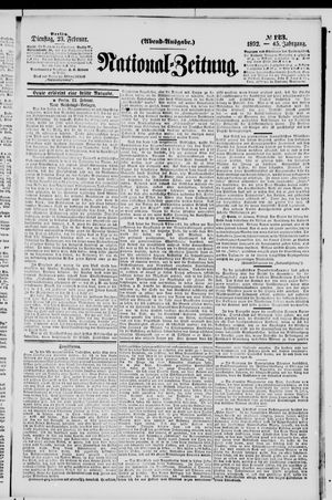 Nationalzeitung vom 23.02.1892