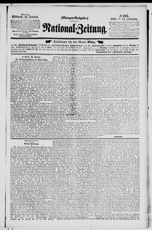 Nationalzeitung vom 24.02.1892
