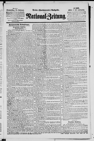 Nationalzeitung on Feb 25, 1892
