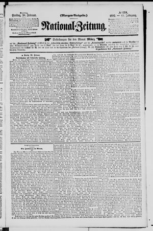 Nationalzeitung vom 26.02.1892
