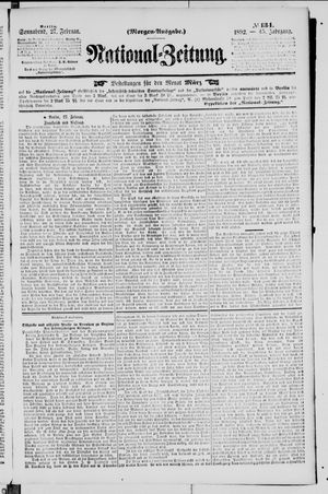 Nationalzeitung vom 27.02.1892