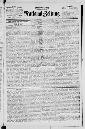 Nationalzeitung vom 27.02.1892