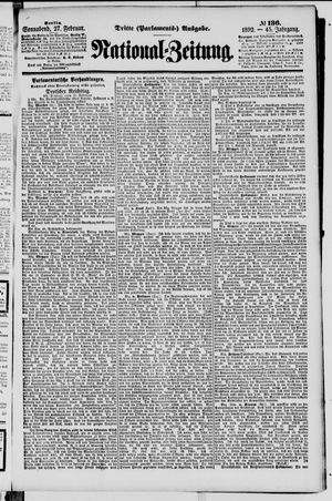 Nationalzeitung on Feb 27, 1892