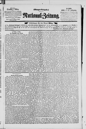 Nationalzeitung vom 01.03.1892