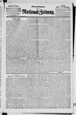 Nationalzeitung vom 04.03.1892