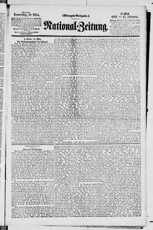Nationalzeitung vom 10.03.1892